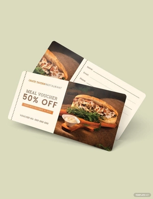 Printable Food Voucher Template