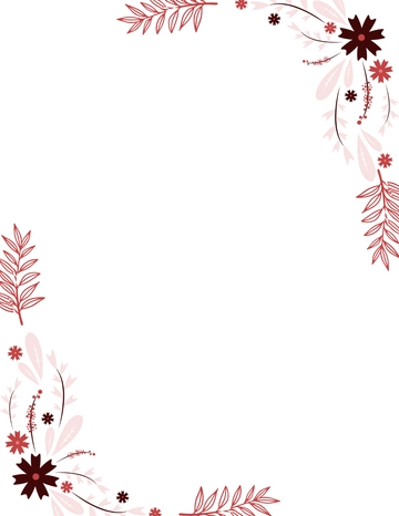 Free Floral Flower Letter Border Template to Edit Online