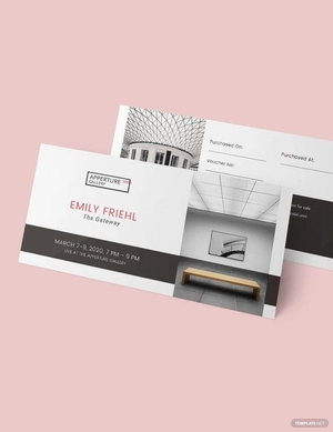 Simple Event Ticket Voucher Template