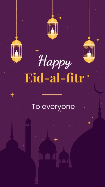 Free Eid al-Fitr Instagram Story Template to Edit Online