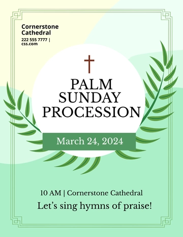 Free Holy Week Flyer  Template to Edit Online