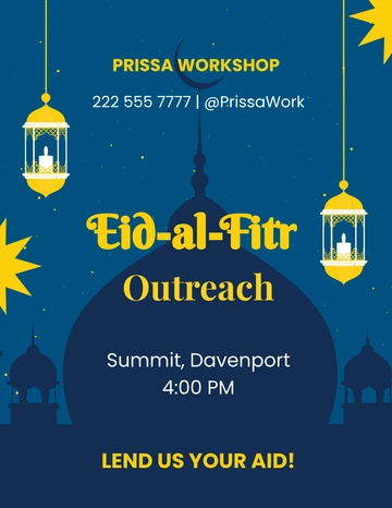 Free Eid al-Fitr Flyer Template to Edit Online