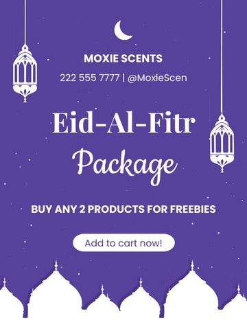 Free Eid al-Fitr Advertising Flyer Template to Edit Online