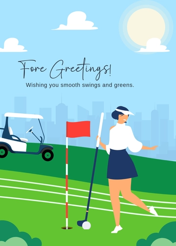 Free Golf Wishes Template to Edit Online