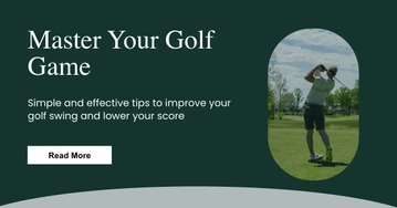 Free Golf Blog Banner Template to Edit Online