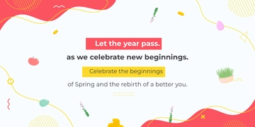 Free Nowruz Twitter Post  Template to Edit Online