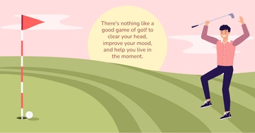 Free Golf Facebook Post Template to Edit Online