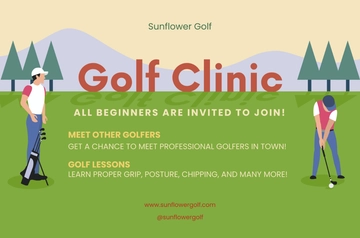 Free Golf Banner Template to Edit Online