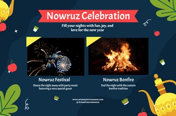 Free Nowruz Banner Template to Edit Online