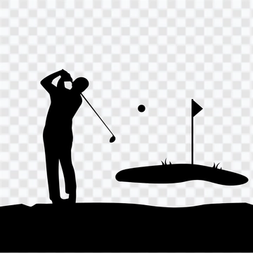 Free Golf Silhouette Template to Edit Online
