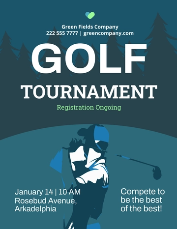 Free Golf Promotion Template to Edit Online