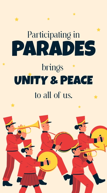 Free Parade Whatsapp Status Template to Edit Online