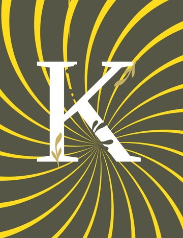 Free Banner Letter K Template to Edit Online