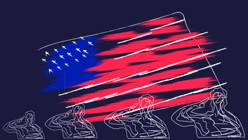 Free Memorial Day Abstract Background Template to Edit Online