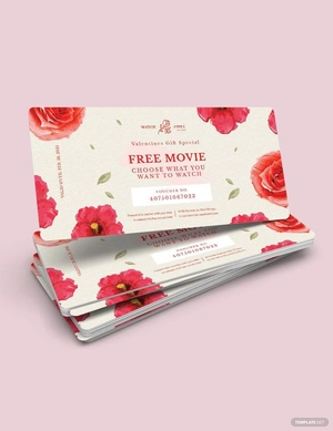 Romantic Love Voucher Template for Girlfriend