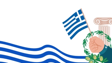 Free Greek Independence Day Transparent Template to Edit Online