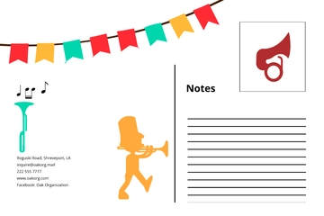 Free Parade Postcard Template to Edit Online