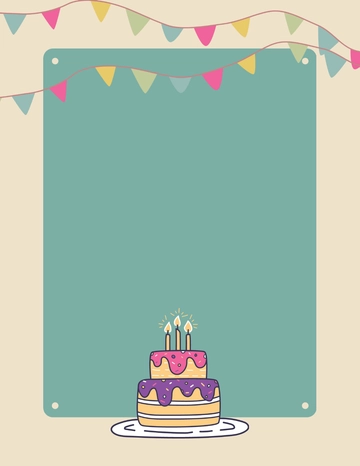 Free Cake Letter Background Template to Edit Online