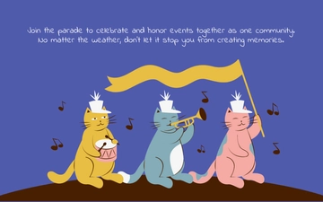 Free Parade Card Template to Edit Online