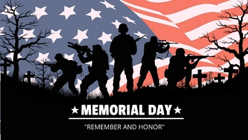 Free Memorial Day Design Background Template to Edit Online