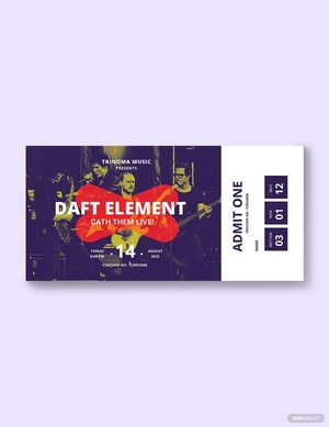 Sample Ticket Voucher Template