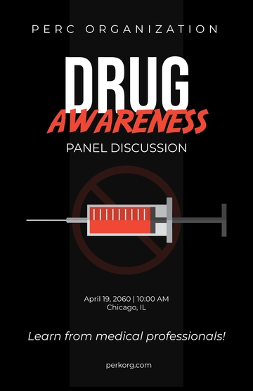 Free Drug Awareness Poster Template to Edit Online