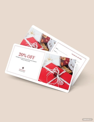 Simple Christmas Voucher Template