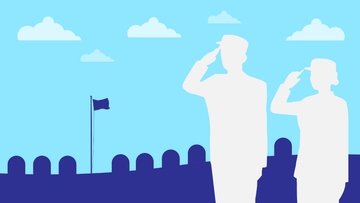 Free Memorial Day Plain Background Template to Edit Online