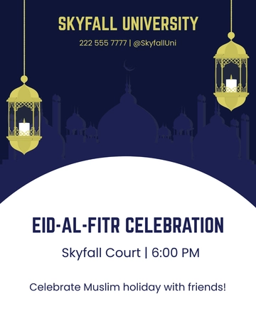 Free Creative Eid al-Fitr Flyer Template to Edit Online