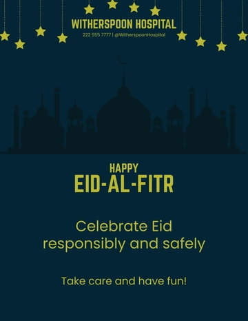 Free Happy Eid al-Fitr Flyer Template to Edit Online