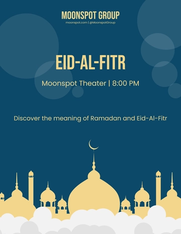 Free Eid al-Fitr Day Flyer Template to Edit Online