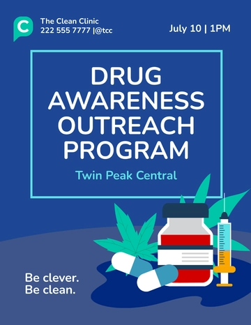 Free Drug Awareness Flyer  Template to Edit Online
