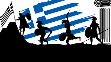 Free Greek Independence Day WallPaper Template to Edit Online