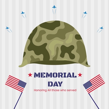 Free Memorial Day Instagram post Template to Edit Online