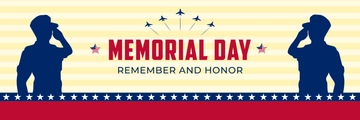 Free Memorial Day Twitter Banner Template to Edit Online
