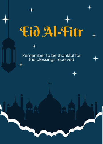 Free Eid al-Fitr Card Template to Edit Online