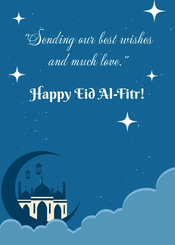 Free Eid al-Fitr Best Wishes Template to Edit Online