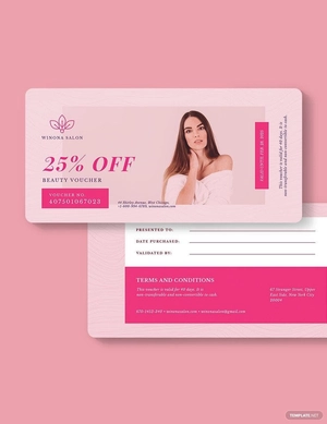 Romantic Love Voucher Template for Her