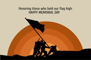 Free Happy Memorial Day Banner Template to Edit Online