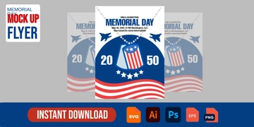Free Memorial Day Mockup Flyer Template to Edit Online