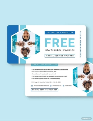 Social Service Voucher Template
