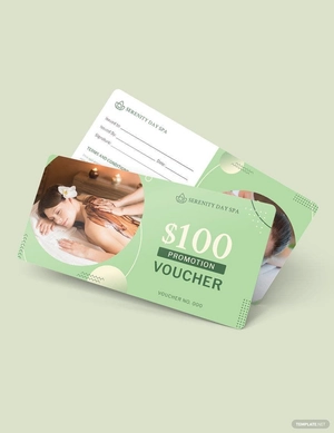 Spa Promotion Voucher Template