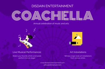 Free Coachella Banner Template to Edit Online