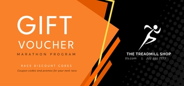 Free Marathon Voucher Template to Edit Online