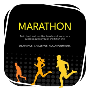 Free Marathon Label Template to Edit Online