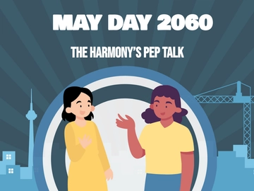 Free May Day Blog Header Template to Edit Online
