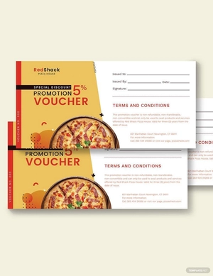 Special Discount Promotion Voucher Template