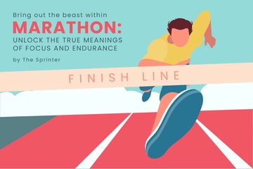 Free Marathon Blog Banner Template to Edit Online