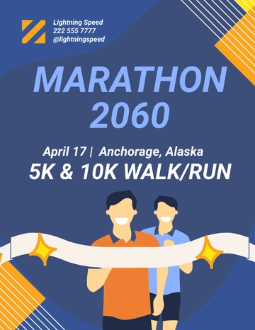 Free Marathon Promotion Template to Edit Online