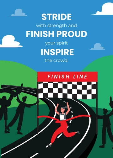 Free Marathon Wishes Template to Edit Online